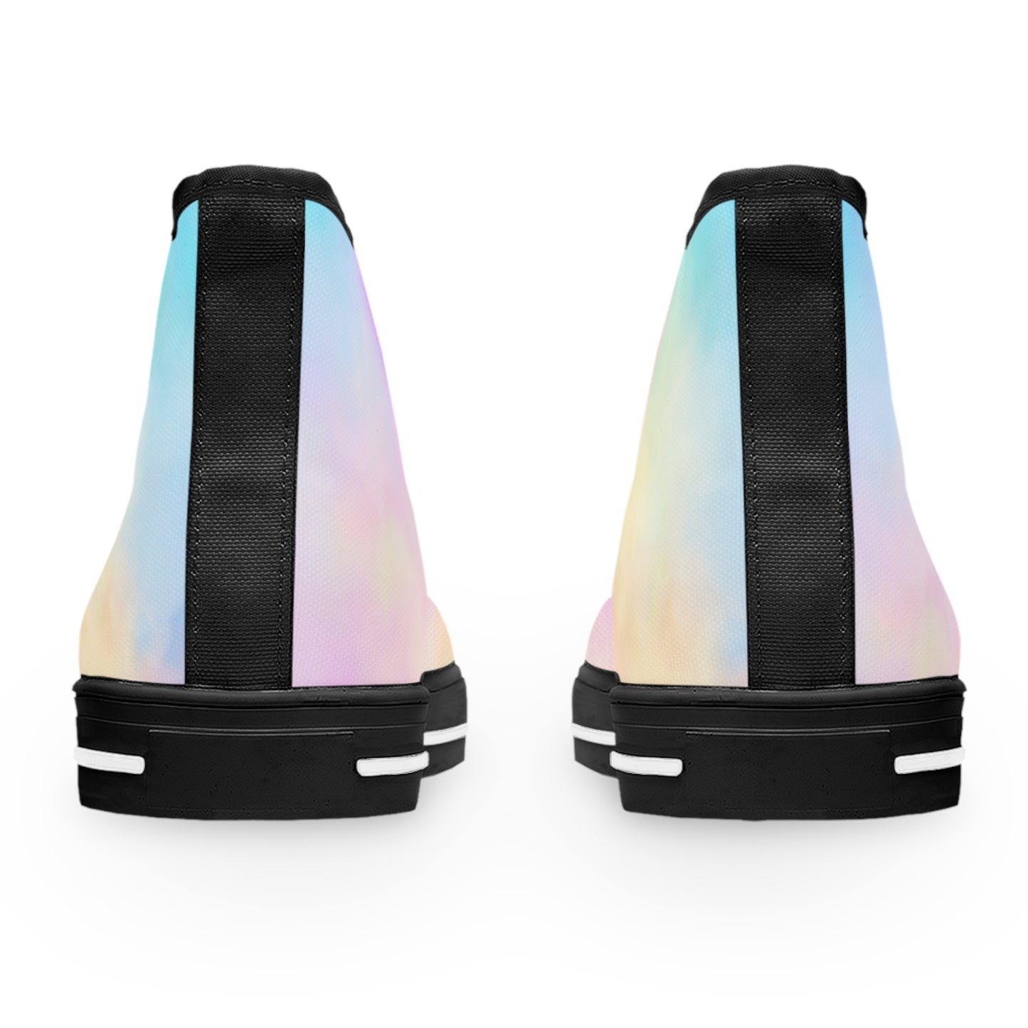 Pastel Gradient Women's High Top Sneakers - Stylish, Comfortable, and Perfect for Casual Wear