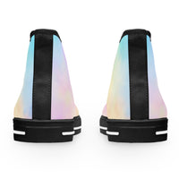 Pastel Gradient Women's High Top Sneakers - Stylish, Comfortable, and Perfect for Casual Wear