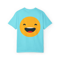 Smiley Face Unisex Garment-Dyed T-Shirt - Fun and Comfortable Casual Wear
