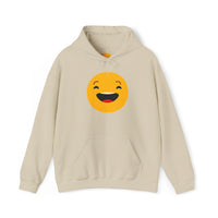 Funny Smile Emoji Hoodie - Unisex Heavy Blend™ Sweatshirt for Everyday Comfort
