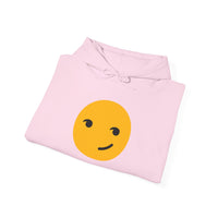 Smiley Face Unisex Heavy Blend Hooded Sweatshirt – Cozy & Playful Comfort for All Occasions