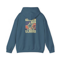 God Created Beer Hoodie, Marine Sweatshirt - Funny Drinking Gift, Unisex Pullover, Alcohol Lover, Birthday Present, Cool