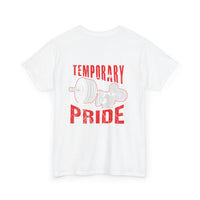Temporary Pride Unisex Cotton Tee, Fitness Shirt, Apparel, Workout Top,  Gift, Celebration Tee