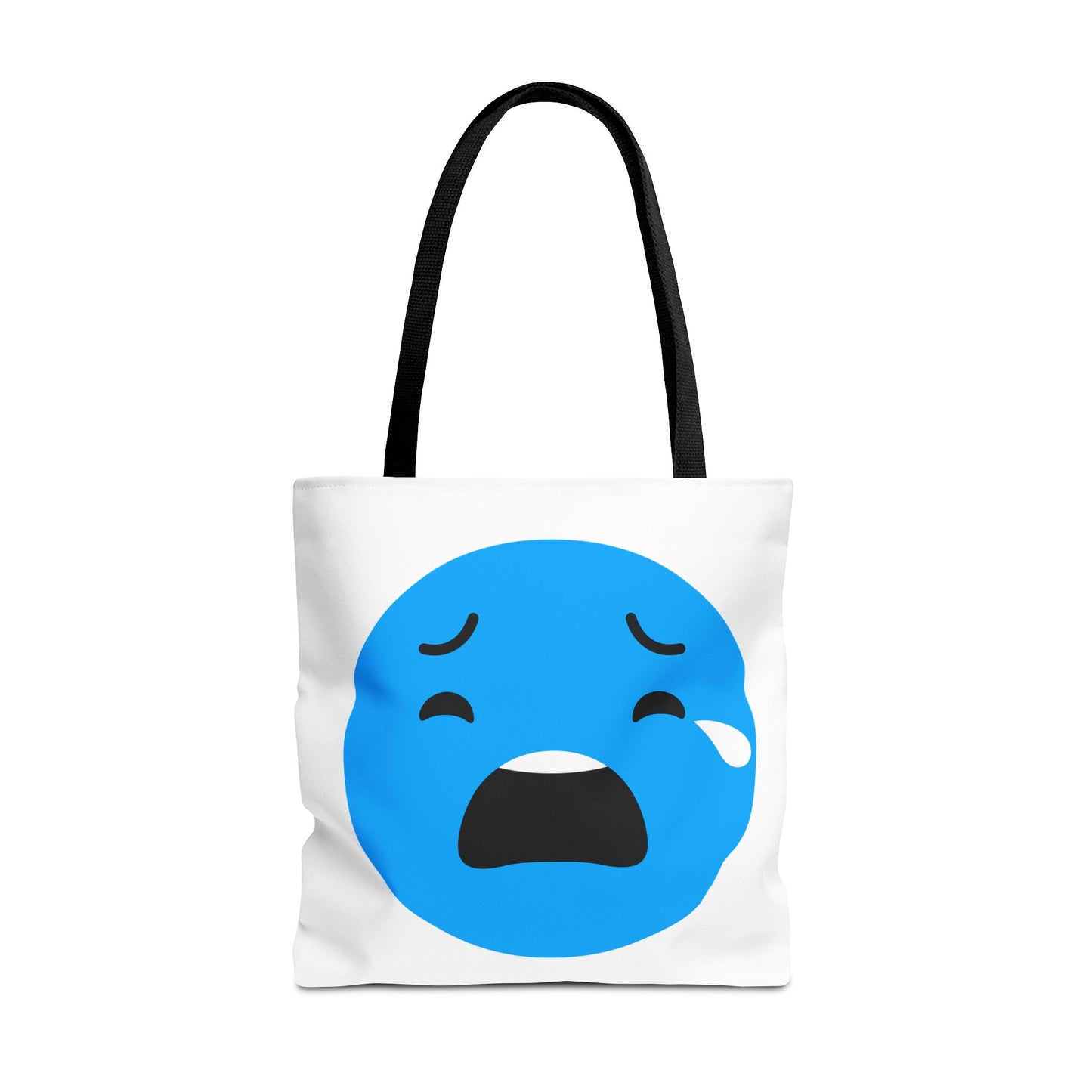 Emotional Expression Tote Bag - Cute Sad Face Design