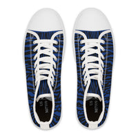 Blue Zebra Print High Top Sneakers, Stylish Casual Shoes, Trendy Footwear for Women, Perfect Gift for Birthdays, Fashion Accessories