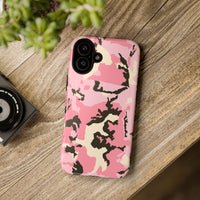 Stylish Tough Phone Case – Pink Camo Design for Bold Protection  Make a statement while keeping your phone safe with this eye-catching pink camouflage case that blends fashion with durability.