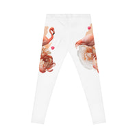 Flamingo Floral Women's Casual Leggings - Comfortable, Stylish Activewear for Everyday Wear