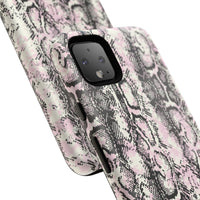 Stylish Snake Print Phone Case – Trendy Design, Tough Protection  Make a bold fashion statement while keeping your phone safe with this sleek and durable snake print case.