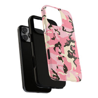 Stylish Pink Camouflage Phone Case – Tough Cases for Trendsetters
