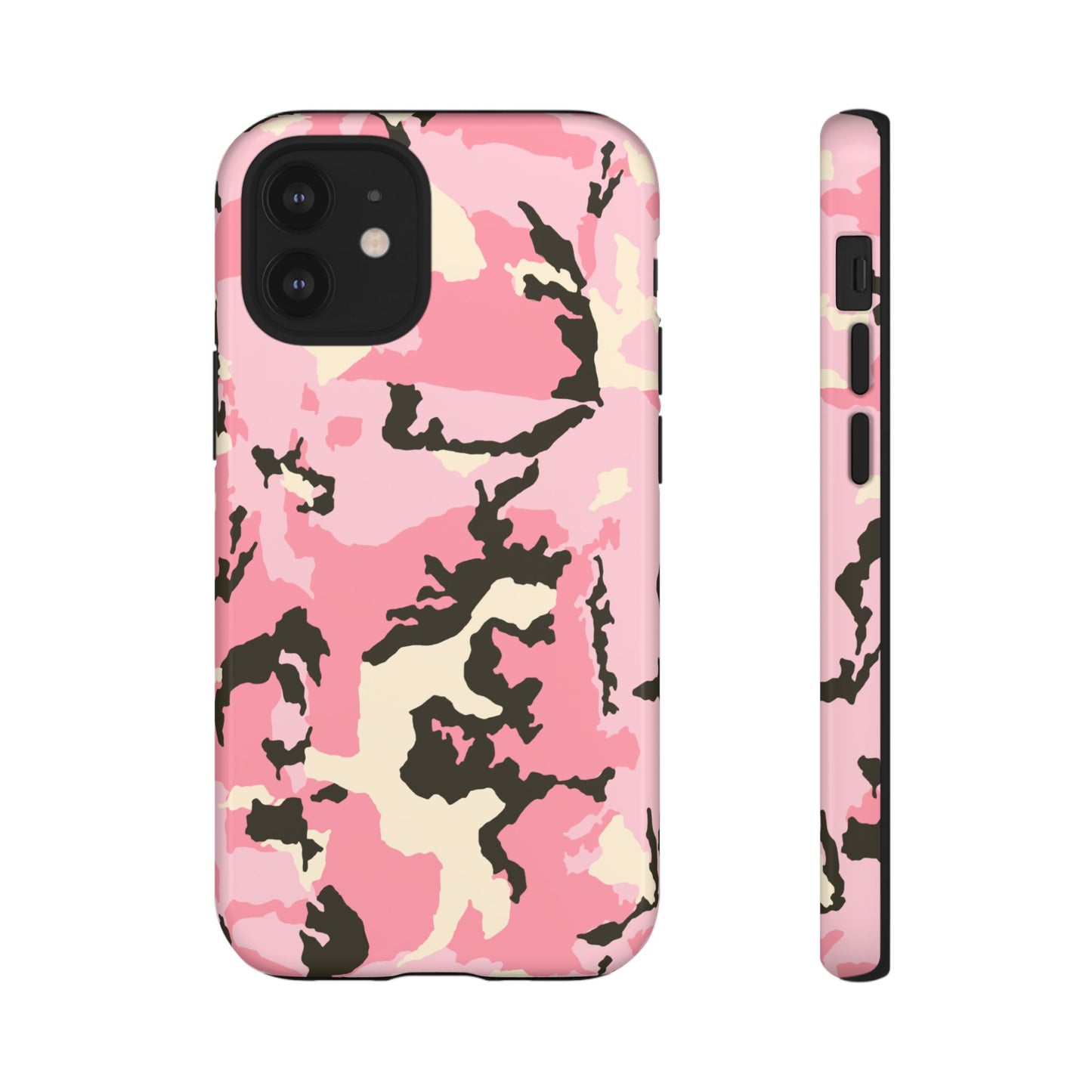 Stylish Tough Phone Case – Pink Camo Design for Bold Protection  Make a statement while keeping your phone safe with this eye-catching pink camouflage case that blends fashion with durability.
