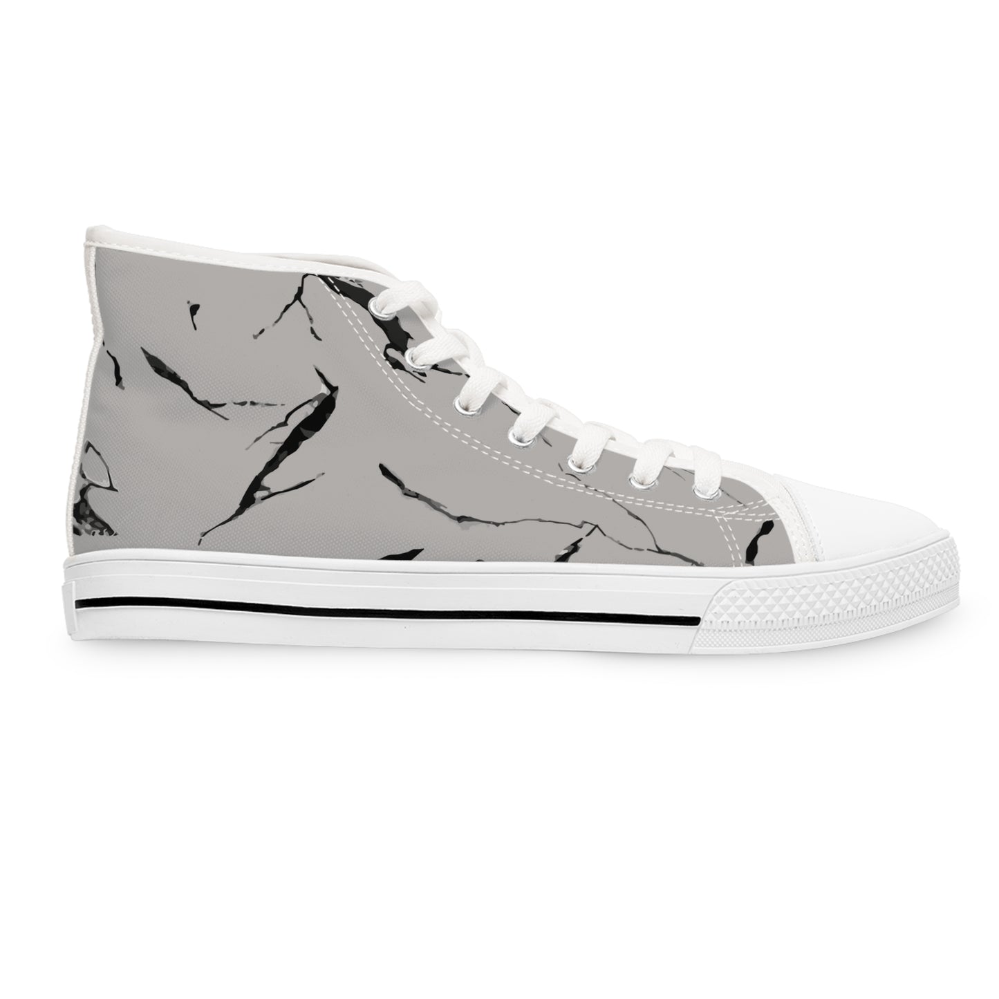Stylish Marble-Print High Top Sneakers for Trendy Women