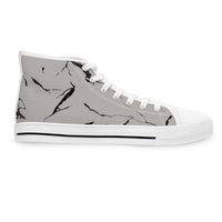 Stylish Marble-Print High Top Sneakers for Trendy Women