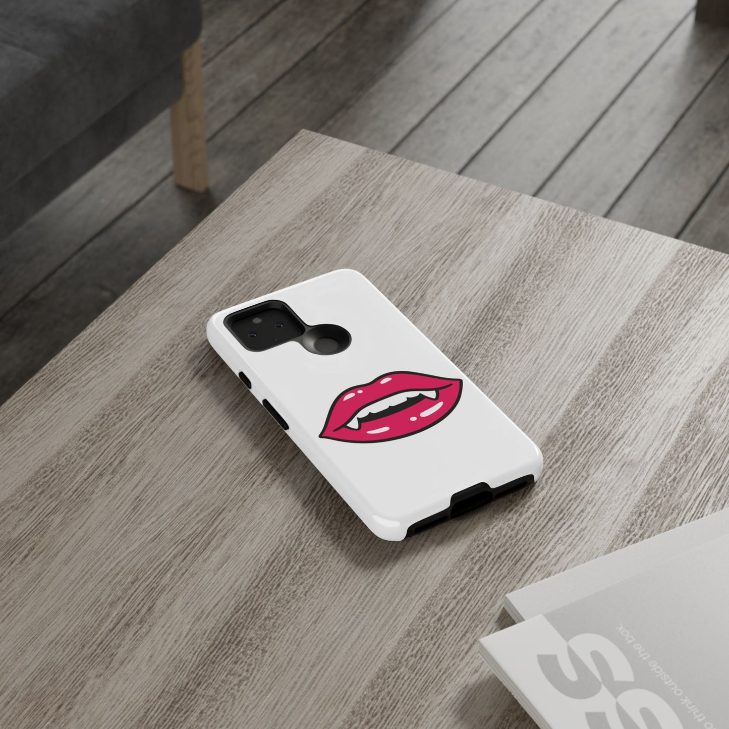 Vampire Mouth Phone Case - Tough Cases for Halloween, Gift for Spooky Lovers, Quirky Phone Accessories, Fun Tech Gear