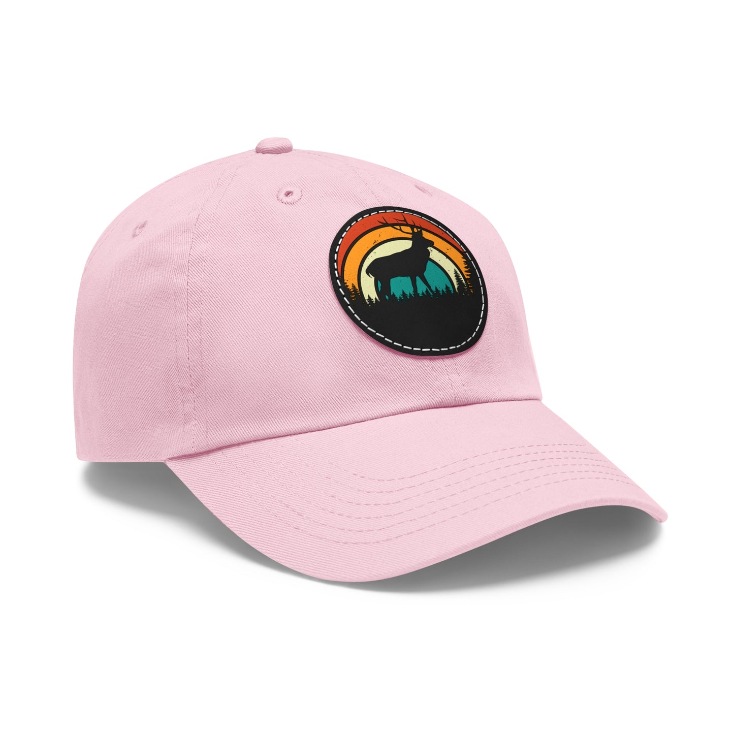 Rustic Style Dad Hat with Leather Patch - Perfect Gift for Outdoorsmen