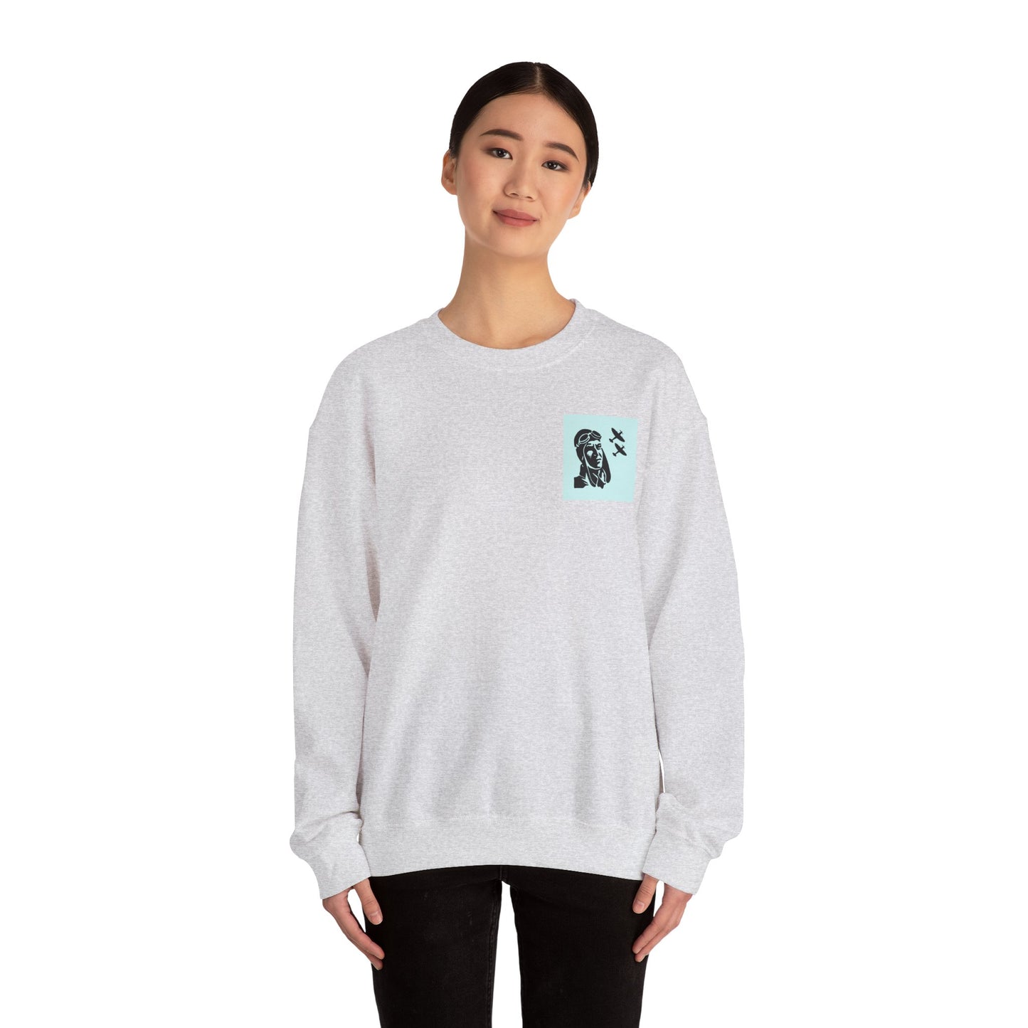 Vintage Aviator Crewneck Sweatshirt - Unisex Heavy Blend