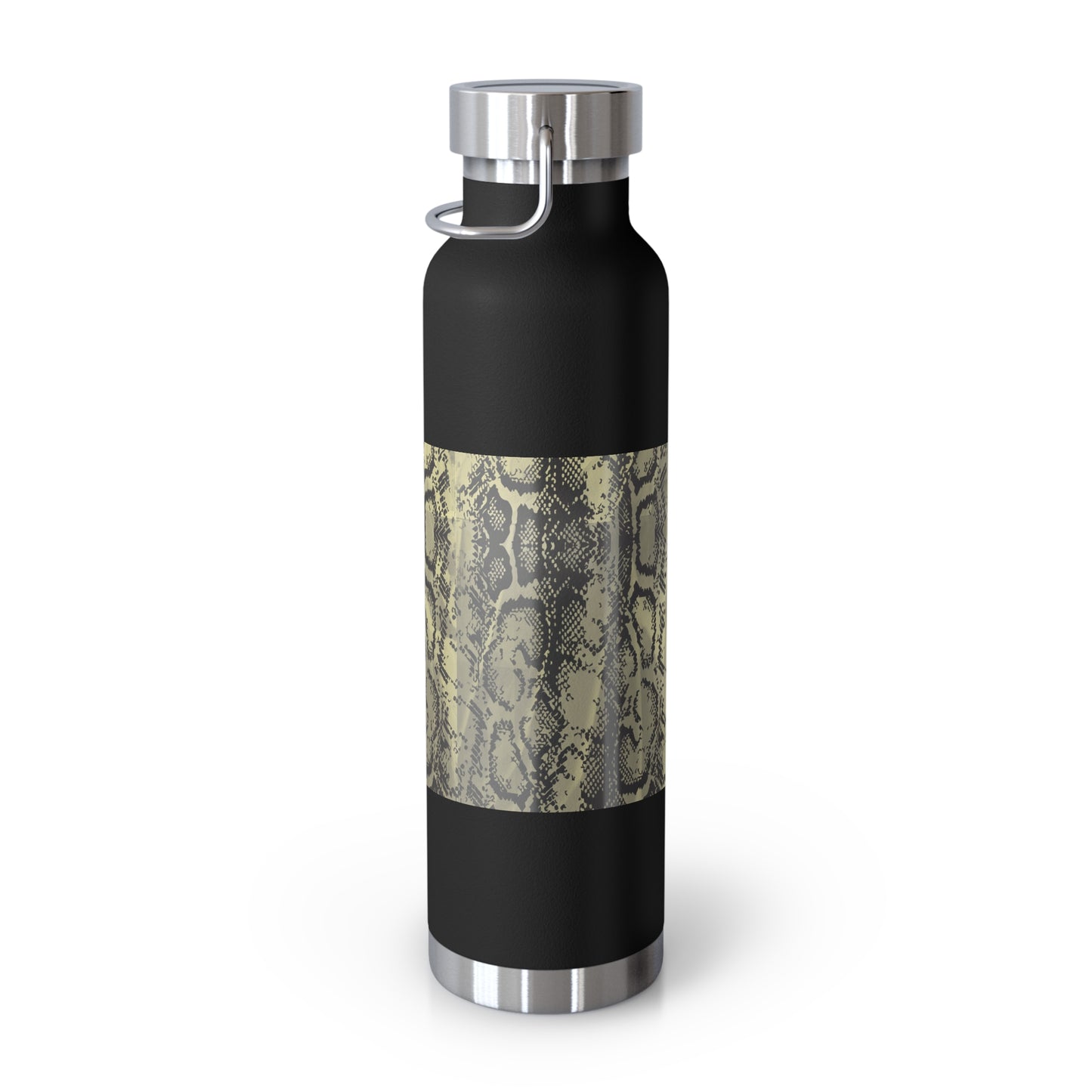 Stylish Snake Print Insulated Water Bottle - 22oz Copper Vacuum Flask