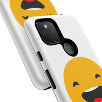 Happy Face Tough Phone Case - Durable Protection with Smile Design