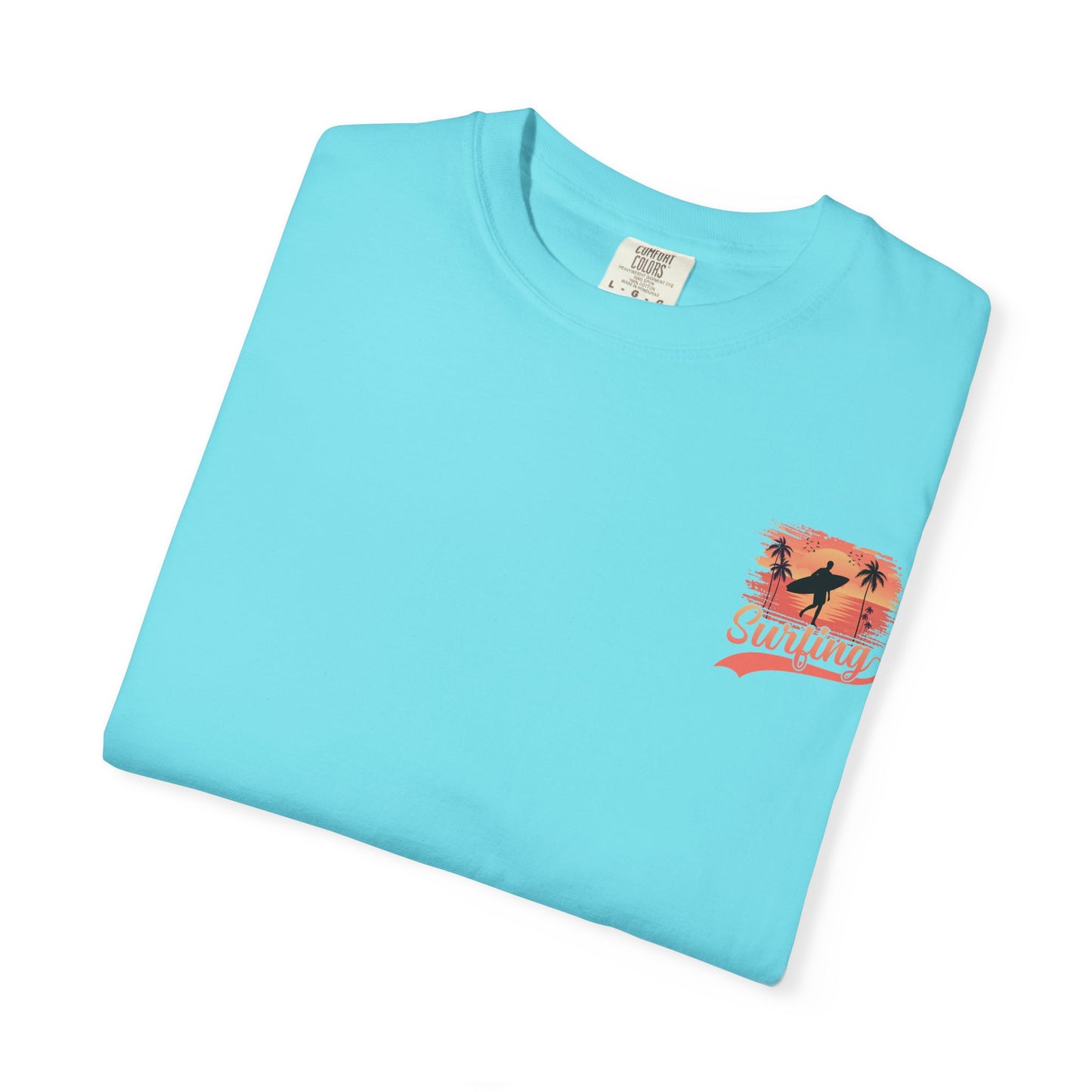 Surfing Paradise Unisex T-Shirt, Casual Beach Wear, Summer Vibes, Gift for Surfers, Vacation Outfit
