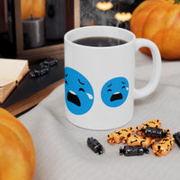 Sad Emoji Ceramic Mug - 11oz & 15oz Coffee Cup for Comfort & Support