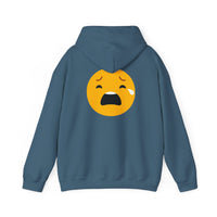 Unisex Heavy Blend™ Sad Emoji Hoodie - Cozy & Expressive Sweatshirt
