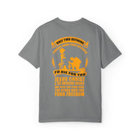 Patriotic Garment-Dyed T-shirt, Unisex Freedom Tee, Veteran Tribute Shirt, Casual Everyday Wear, Gift for Patriots