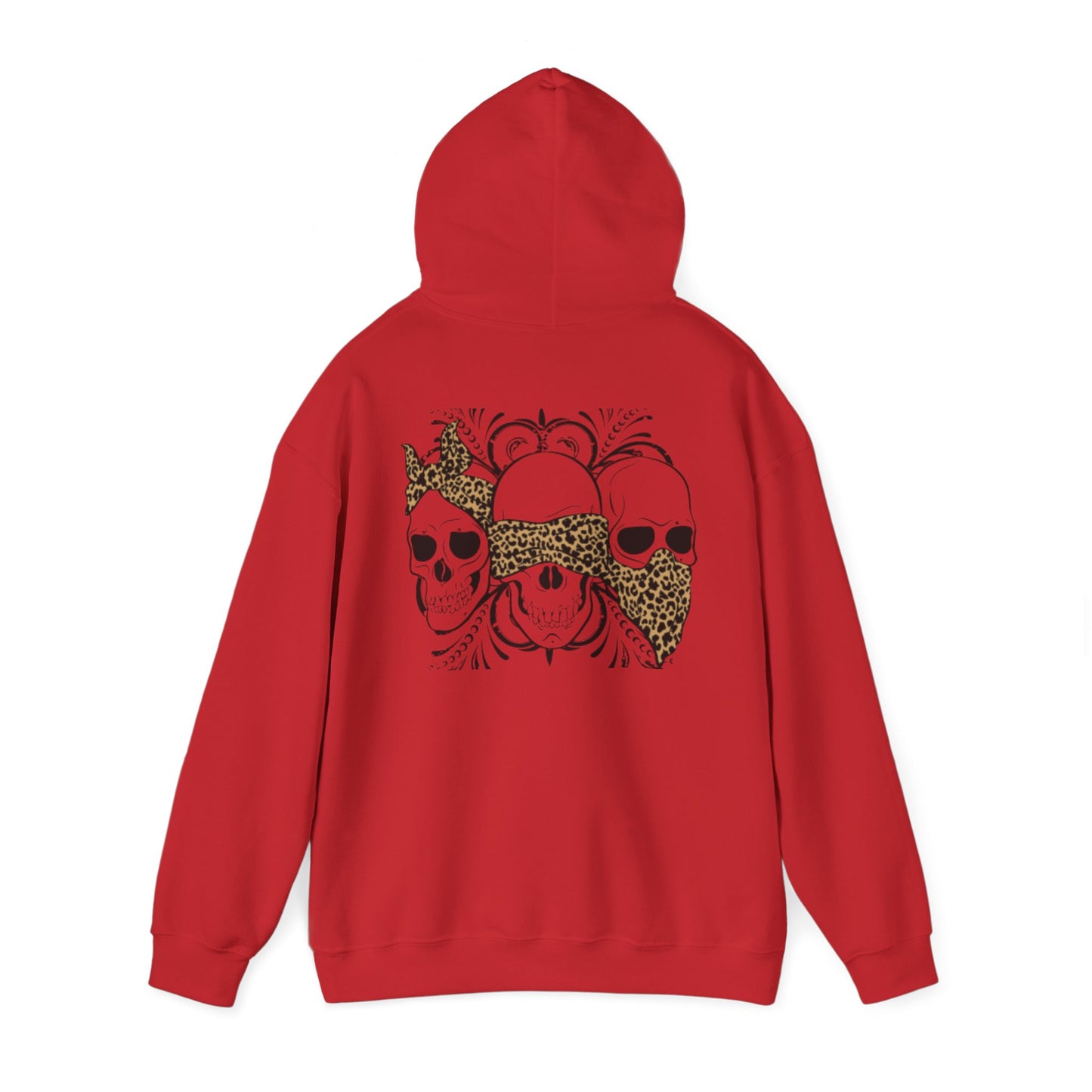 Skull Print Hoodie - Unisex Sweatshirt