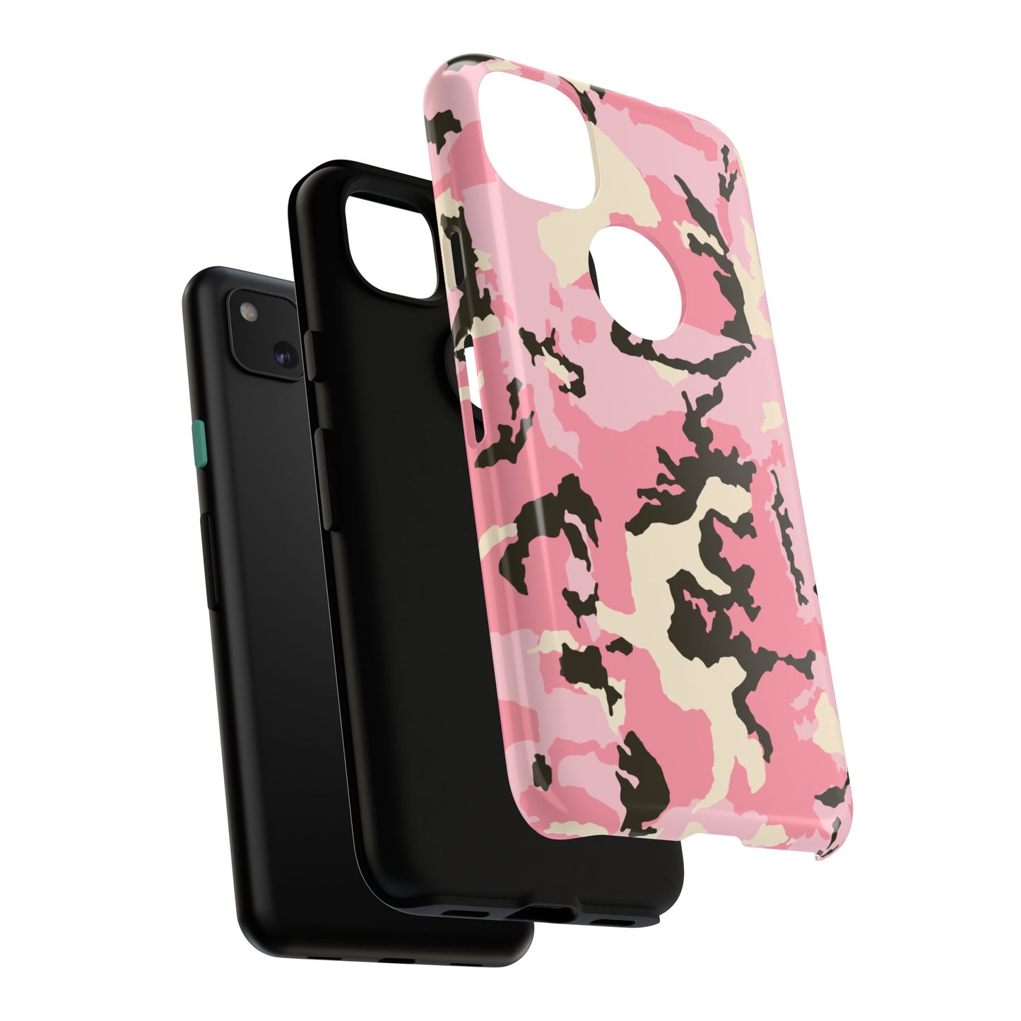Stylish Tough Phone Case – Pink Camo Design for Bold Protection  Make a statement while keeping your phone safe with this eye-catching pink camouflage case that blends fashion with durability.