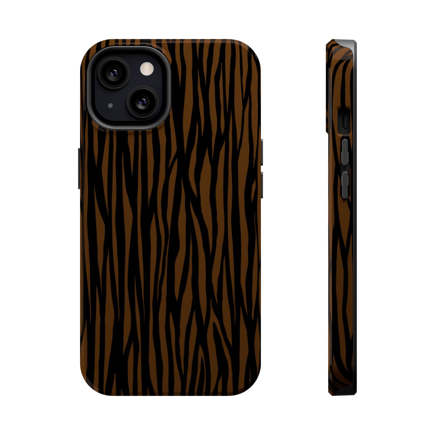 Stylish Magnetic Tough Phone Case - Bold Striped Design