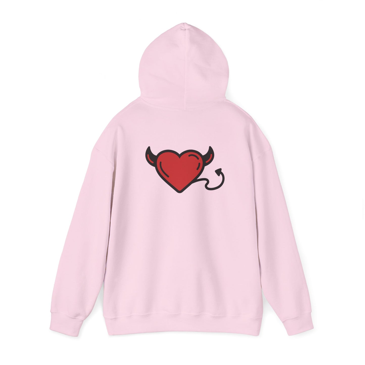 Devilish Heart Hoodie - Unisex Heavy Blend™ Sweatshirt for Fun-Loving Spirits