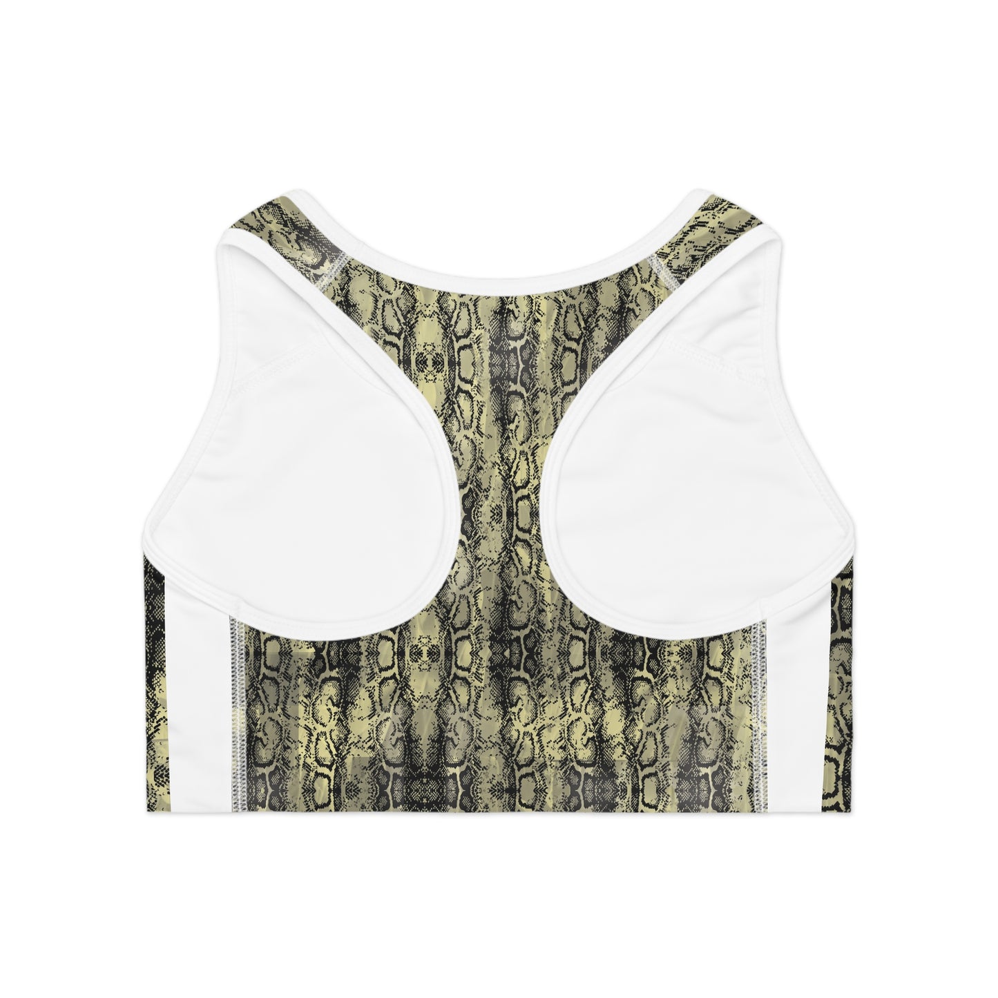 Edgy Snakeskin Sports Bra – Perfect for Workouts & Activewear