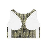 Edgy Snakeskin Sports Bra – Perfect for Workouts & Activewear