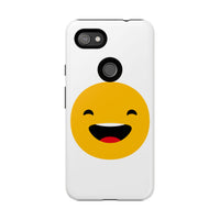 Happy Face Tough Phone Case - Durable Protection with Smile Design