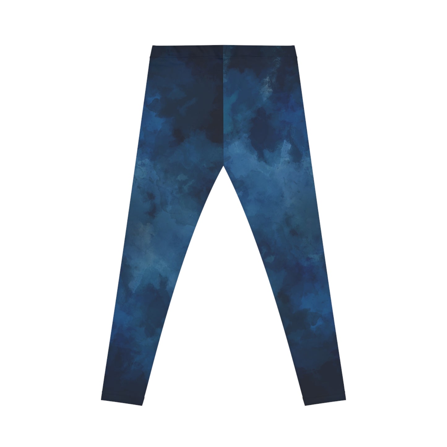 Blue Abstract Women's Casual Leggings - Comfortable & Stylish Activewear