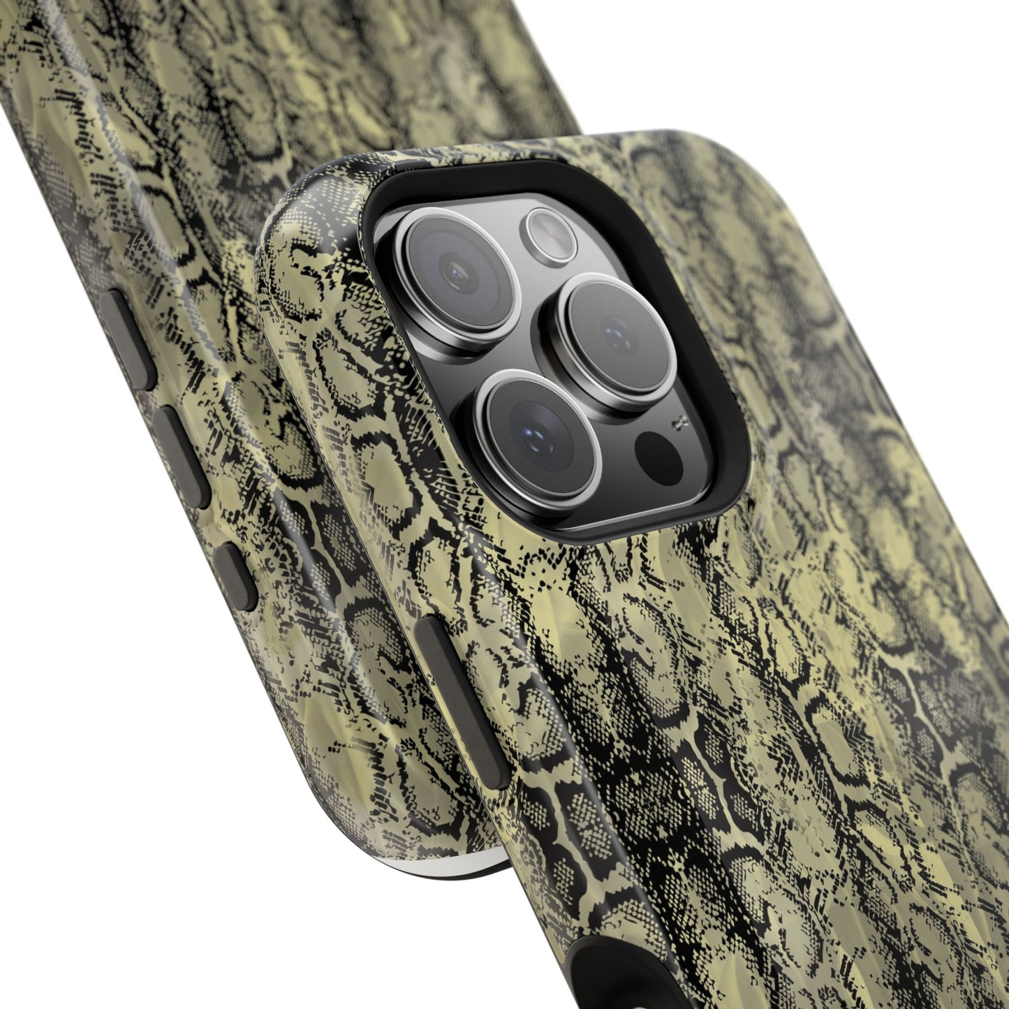 Stylish Snake Skin Magnetic Tough Case - Durable Protection for Your Phone