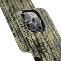 Stylish Snake Skin Magnetic Tough Case - Durable Protection for Your Phone
