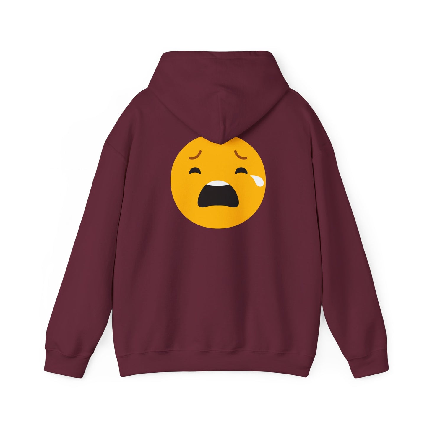 Unisex Heavy Blend™ Sad Emoji Hoodie - Cozy & Expressive Sweatshirt
