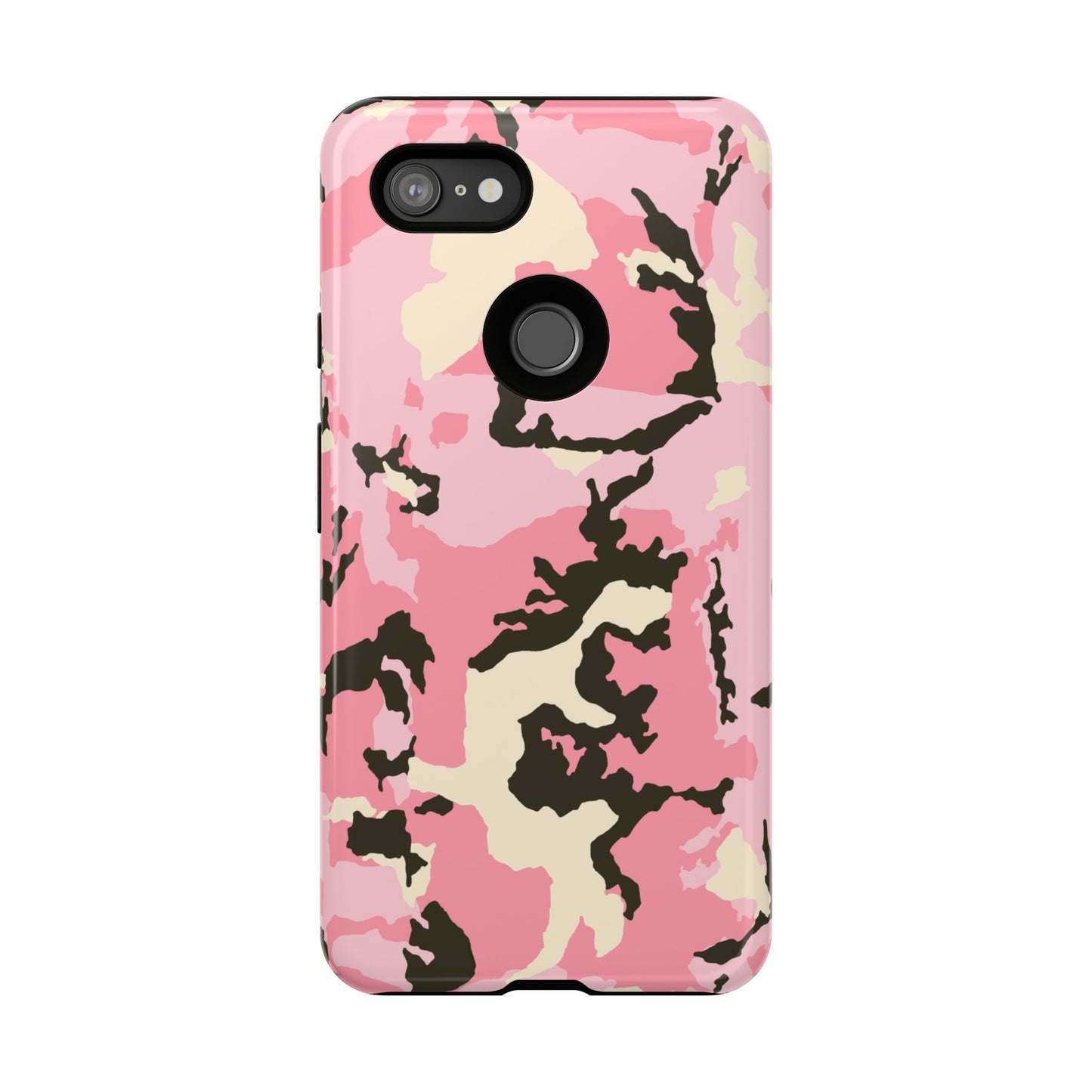 Stylish Tough Phone Case – Pink Camo Design for Bold Protection  Make a statement while keeping your phone safe with this eye-catching pink camouflage case that blends fashion with durability.