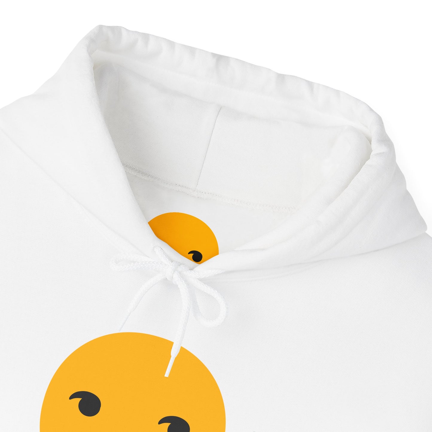 Smiley Face Unisex Heavy Blend Hooded Sweatshirt – Cozy & Playful Comfort for All Occasions