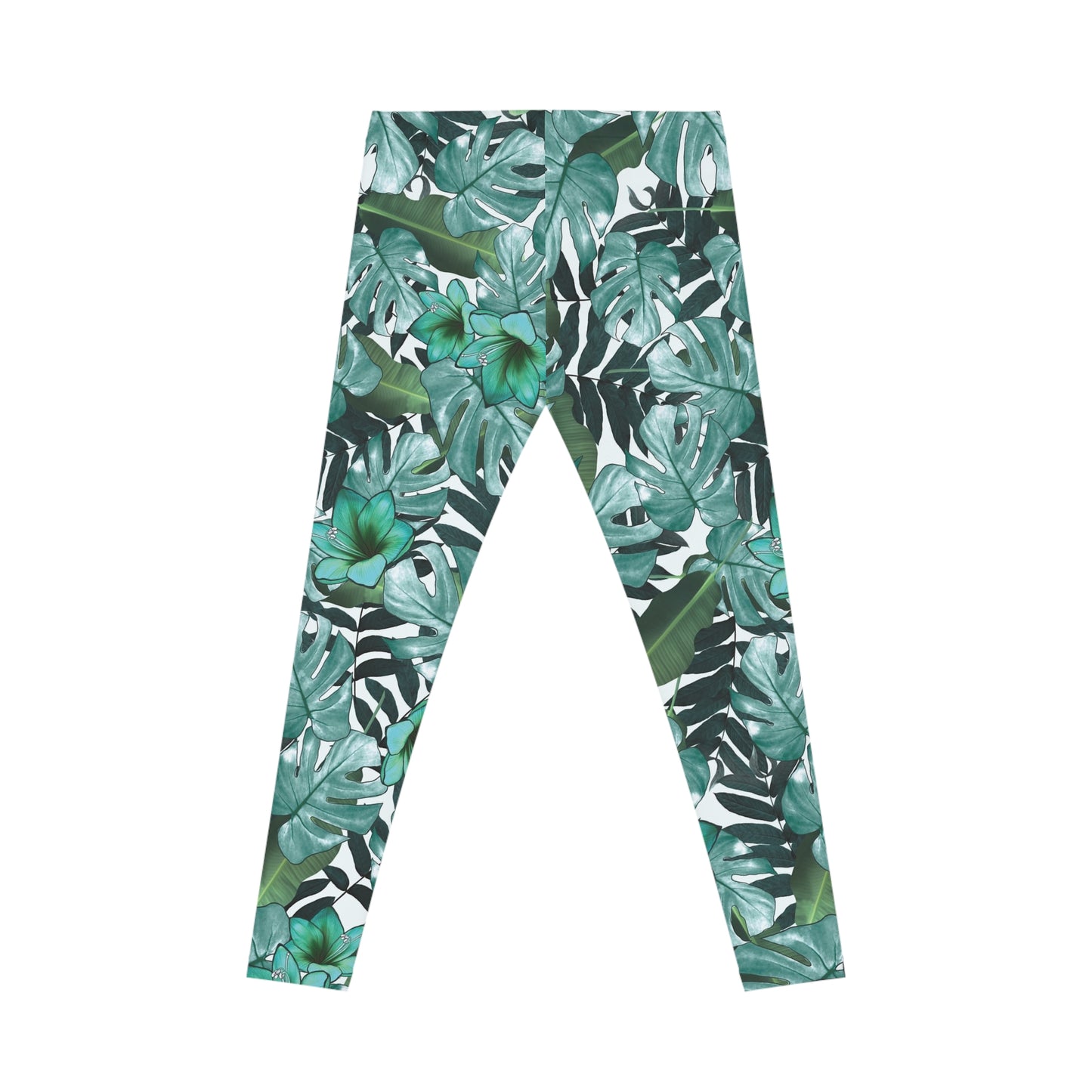 Tropical Print Women's Casual Leggings - Comfortable & Stylish for Everyday Wear