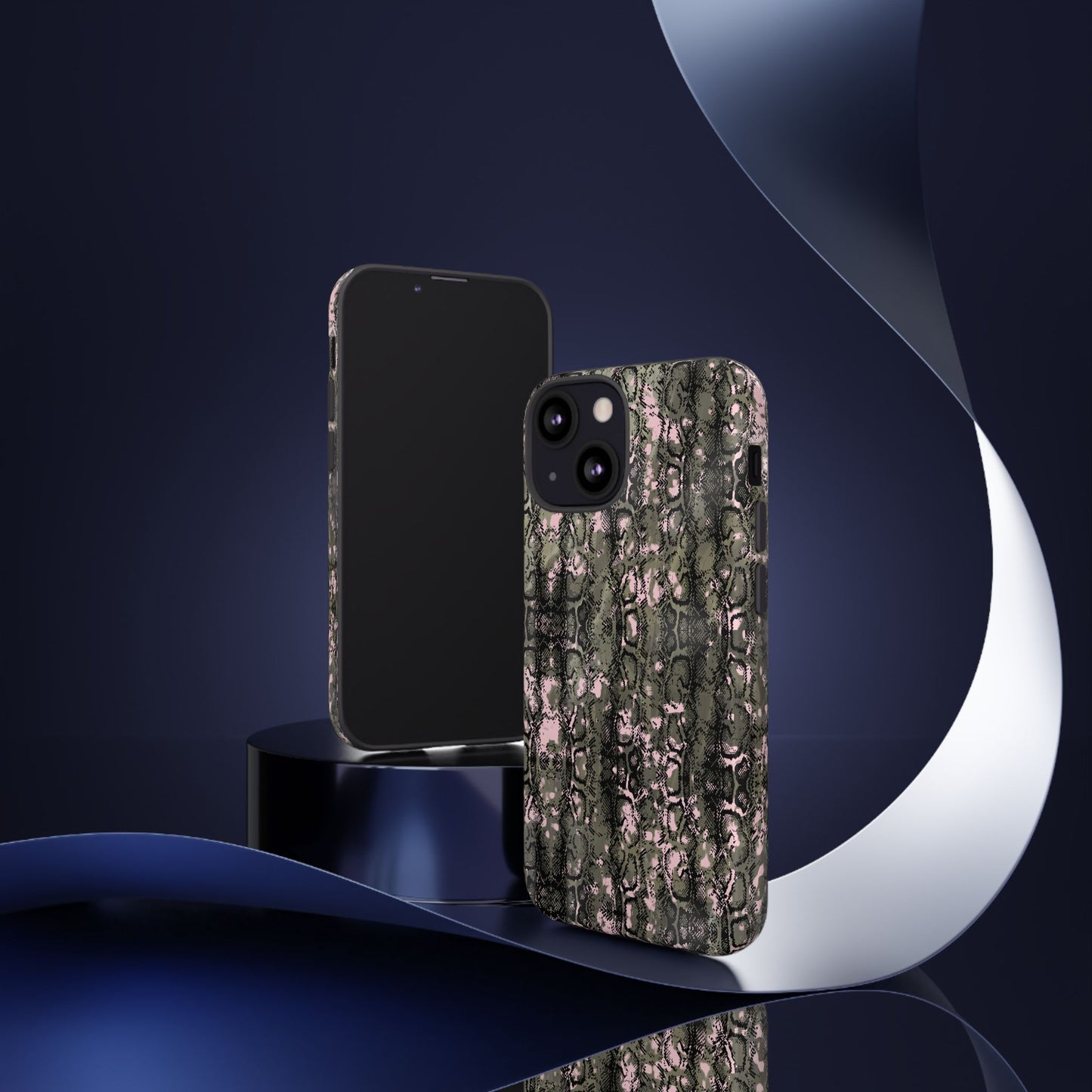 Camo Snake Pattern Phone Case – Rugged Protection Meets Bold Style  Turn heads while protecting your phone with this fierce camo snake pattern case—where urban edge meets outdoor grit.