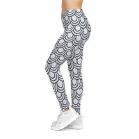 Chic Wave Pattern Women's Casual Leggings