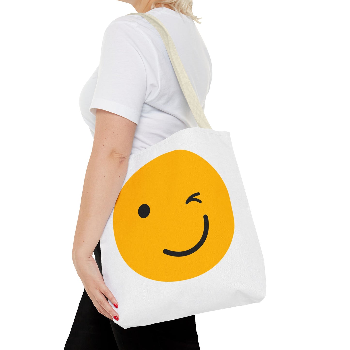 Smiley Face Tote Bag - Fun and Cheerful Everyday Accessory