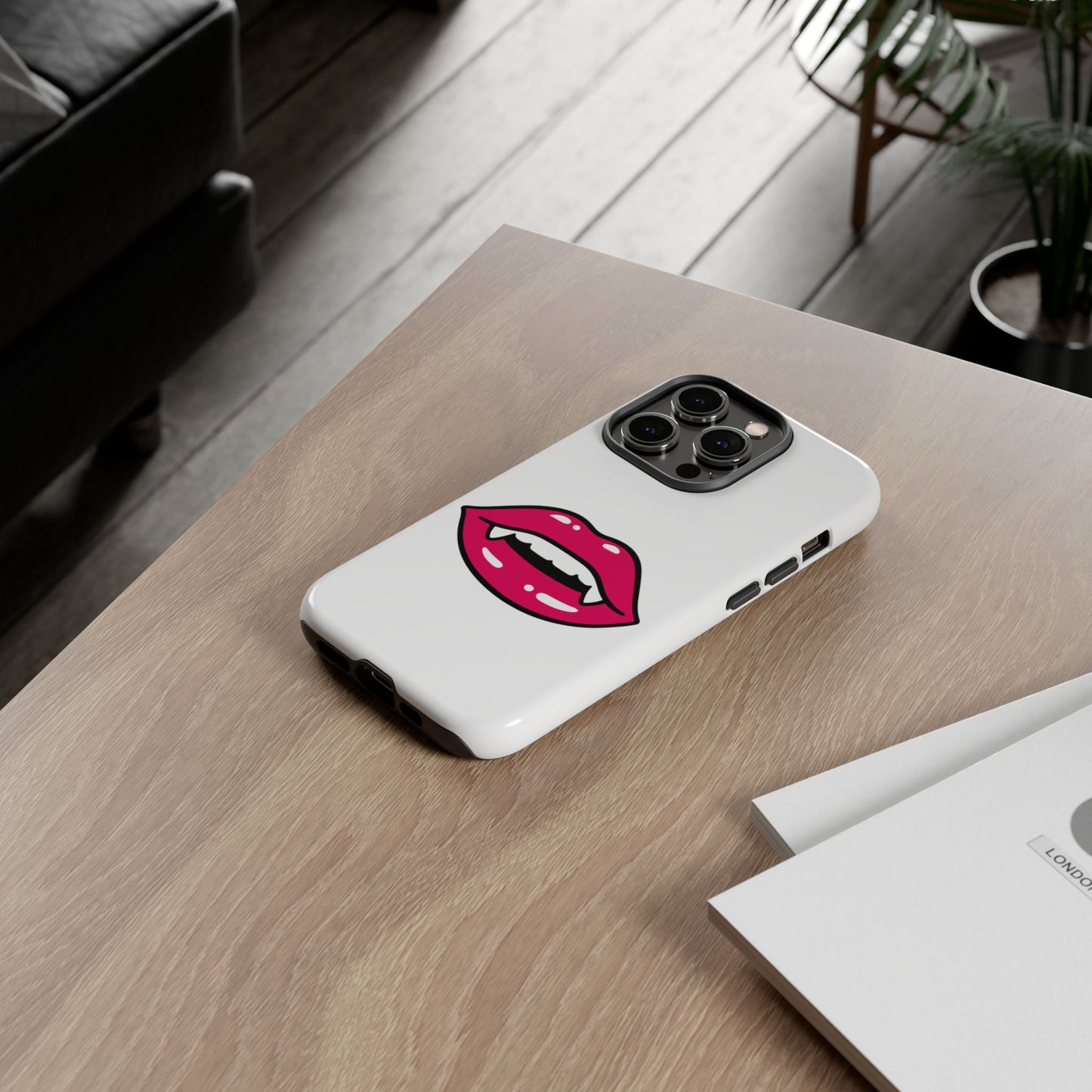 Vampire Mouth Phone Case - Tough Cases for Halloween, Gift for Spooky Lovers, Quirky Phone Accessories, Fun Tech Gear