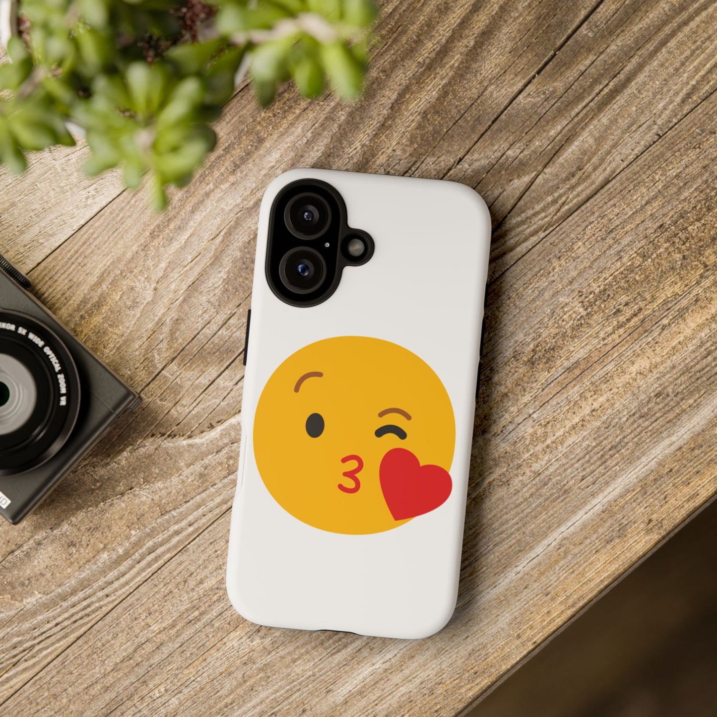 Cute Emoji Phone Case - Kissy Face Design for Stylish Protection