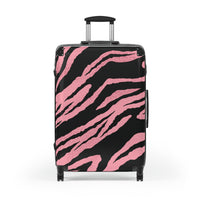 Wild Pink Zebra Pattern Suitcase – Stylish Travel Luggage for Fashion-Forward Adventurers