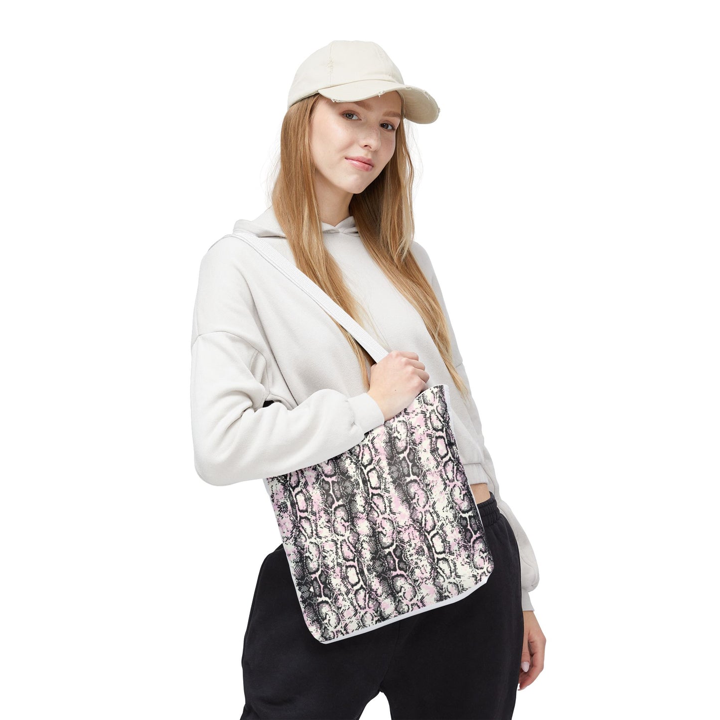 Elegant Python Print Tote Bag - Stylish and Trendy Carryall for Everyday Use