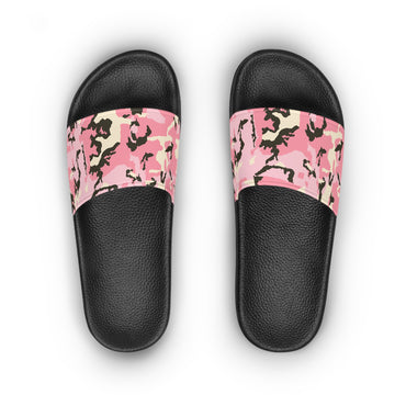 Fashionable Pink Camo Slide Sandals for Women