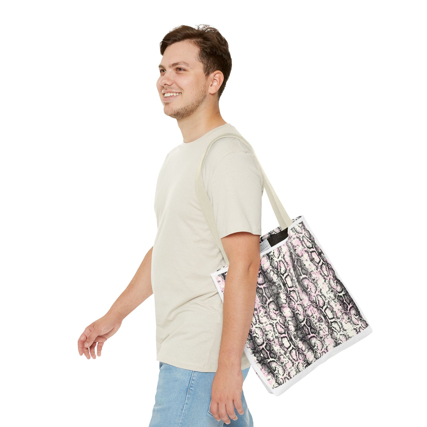 Elegant Python Print Tote Bag - Stylish and Trendy Carryall for Everyday Use