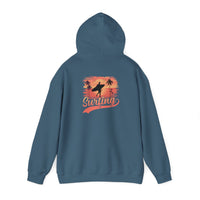 Surfing Vibes Hooded Sweatshirt, Beachwear, Gift for Surfers, Summer Fashion, Casual Wear, Coastal Style