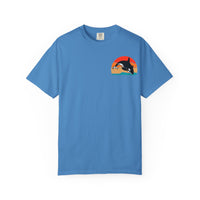 Ocean Sunset Orca Unisex T-Shirt - Relaxed, Vibrant Beach Vibes